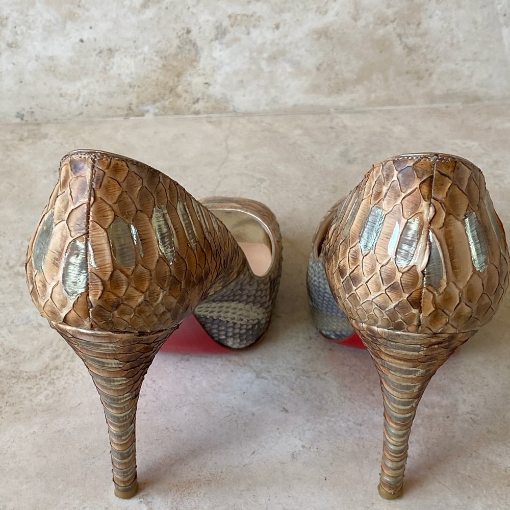 Christian Louboutin Python Very Prive Pumps - image 3